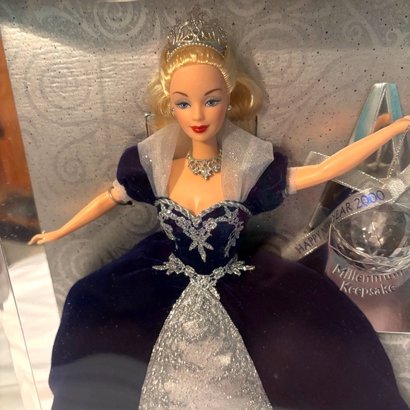 NWT-Barbie Special Millennium Edition in Blue and Silver - Picture 7 of 15